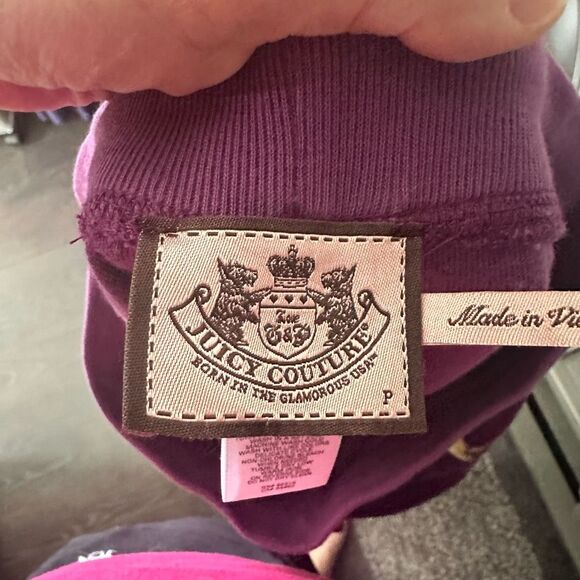 Juicy Couture Women’s Medium Jacket Petite Pants Make Everyday Happy Y2K 2000s - Picture 13 of 14